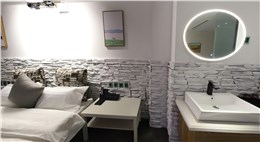 木石風(fēng)格酒店房間衛(wèi)浴鏡燈